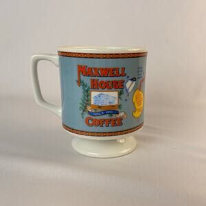 VTG USA JAPAN ITD MAXWELL HOUSE 6 OZ FOOTED COFFEE MUG
